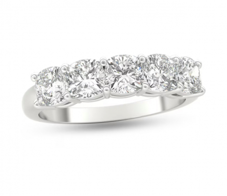 Verighete - Inel Semieternity 5 Stones Moissanite