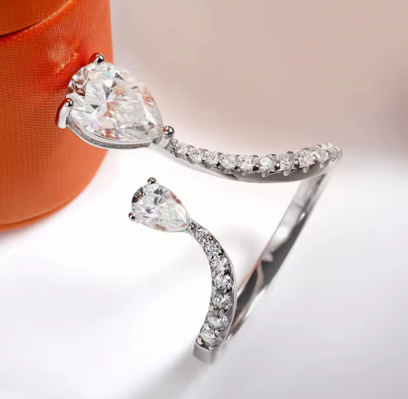 Inel Semieternity Double Pear [2]