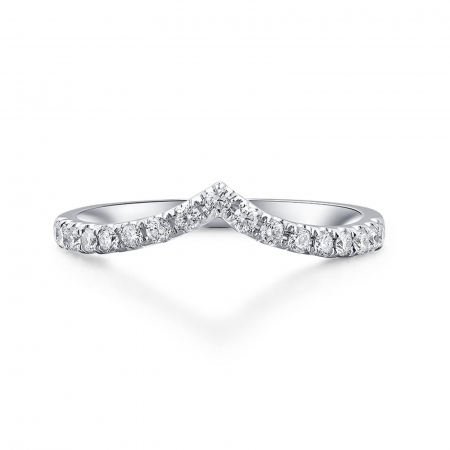 Verighete - Inel SemiEternity Chevron 0,3 ct