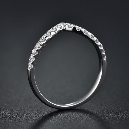 Inel SemiEternity Chevron 0,3 ct [5]