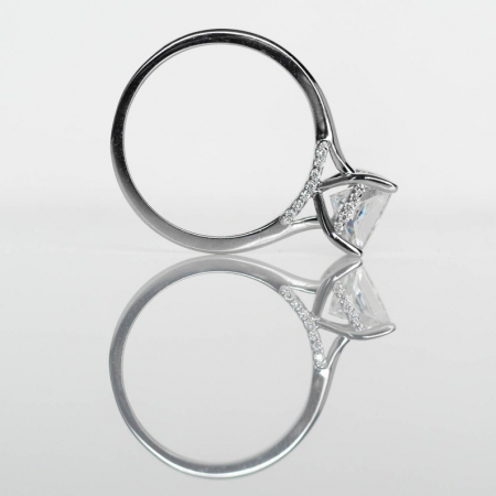 Inel Princess Hidden Halo 2,2 CT [4]