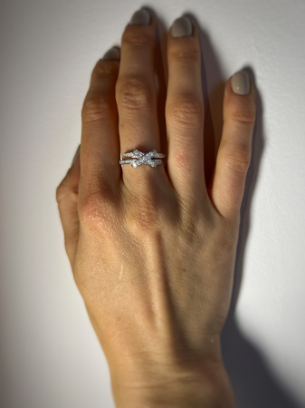 Inel Semieternity Moissanite Tie [7]