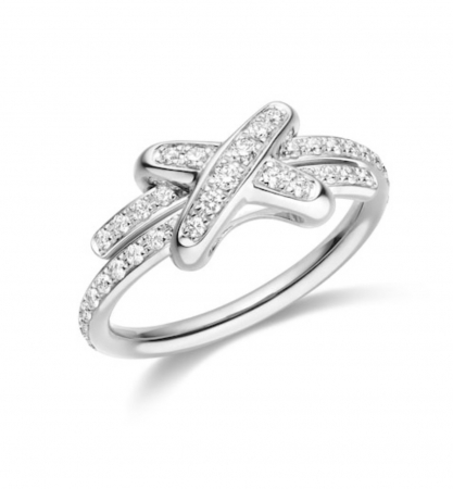 Inel Semieternity Moissanite Tie