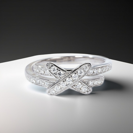 Inel Semieternity Moissanite Tie [1]