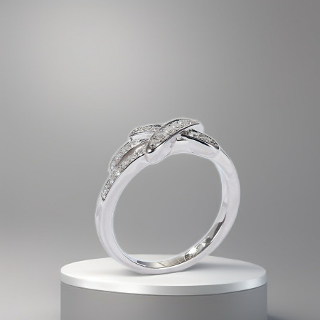 Inel Semieternity Moissanite Tie [3]