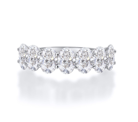 Inele - Inel Semieternity Oval Brilliance