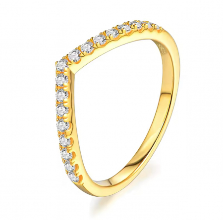 Inel SemiEternity Chevron 0,3 ct [2]