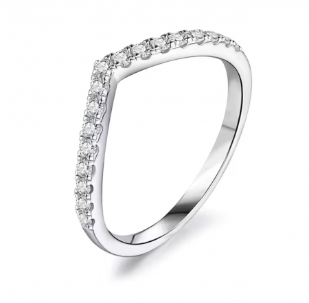 Inel SemiEternity Chevron 0,3 ct [1]