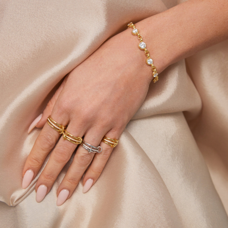 Inel Spinelli cu Moissanite 1.7 mm – Inel Design Modern din Argint | Estera Jewellery [2]