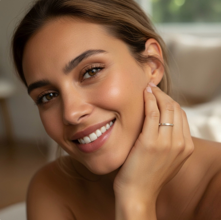 Inel semieternity cu moissanite tăietură baghetă 0.7 ct D VVS din aur sau platină [8]