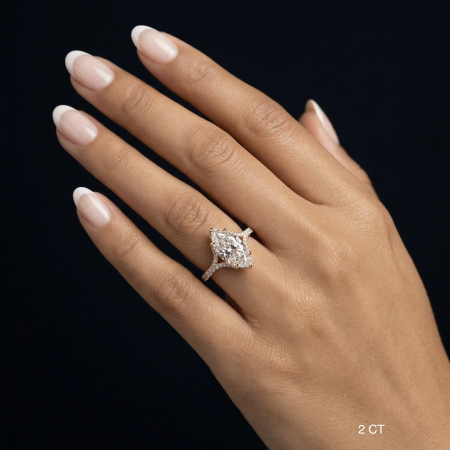 MarquiseTulip Engagement Ring – 2.5 CT Marquise Moissanite [6]