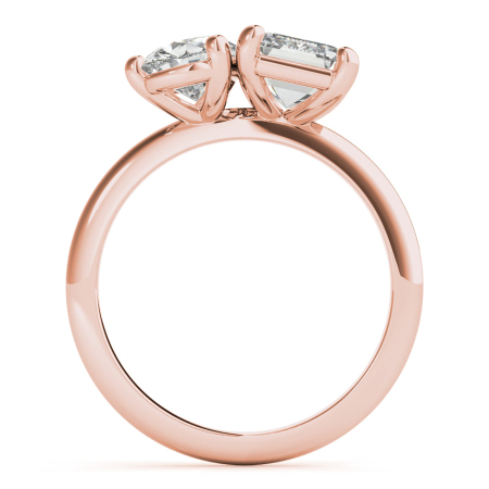 Inel Toi et Moi Emerald & Pear 2 CT Diamante de Laborator [8]