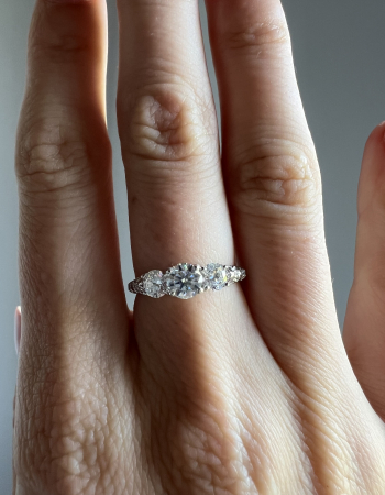 Inel trilogu Moissanite [2]