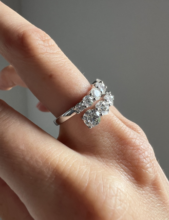 Inel Moissanite Twist [7]
