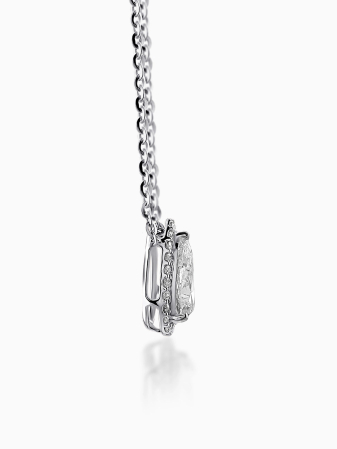 Lant din argint cu pandantiv Moissanite Para [1]