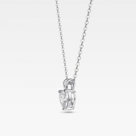 Lant cu pandantiv Solitaire Heart 1 CT [1]