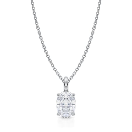 Lanturi - Lant cu pandantiv Solitaire Oval 1 CT
