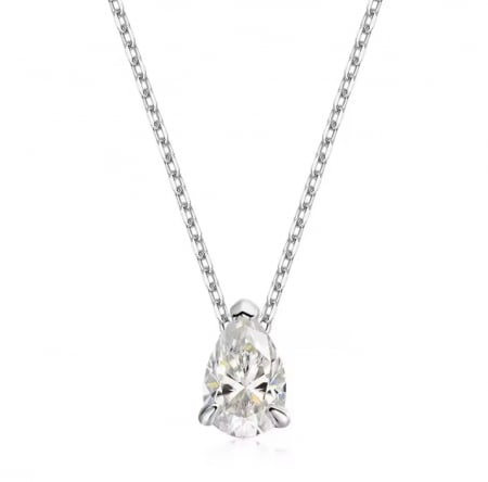 Lanturi - Lant cu pandantiv Solitaire Pear 1 CT