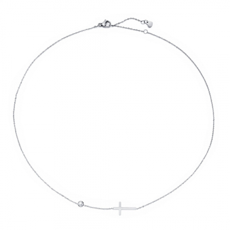 Lant Cruce cu Moissanite 0,3 CT [1]
