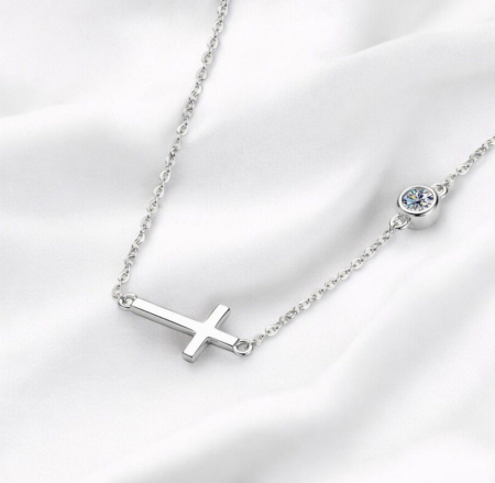 Lant Cruce cu Moissanite 0,3 CT [2]