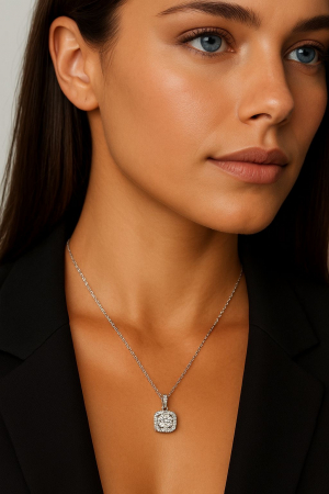 Lant si pandantiv Moissanite Majesty [4]