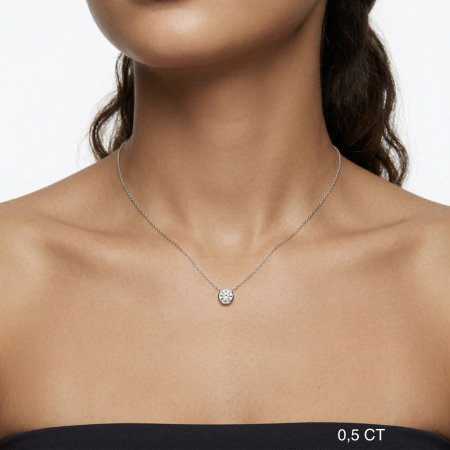 Round Bezel Chain and Pendant [3]