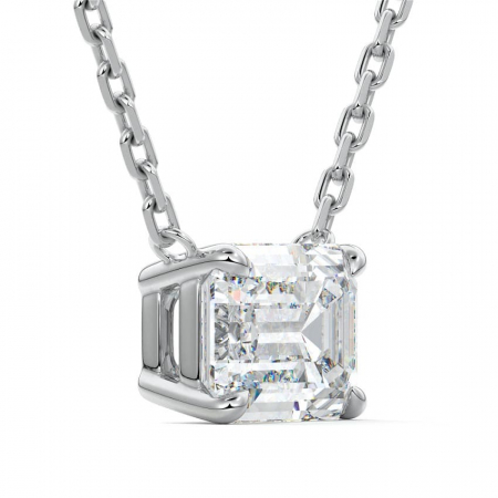 Lant si pandantiv Solitaire Emerald 1 CT [5]