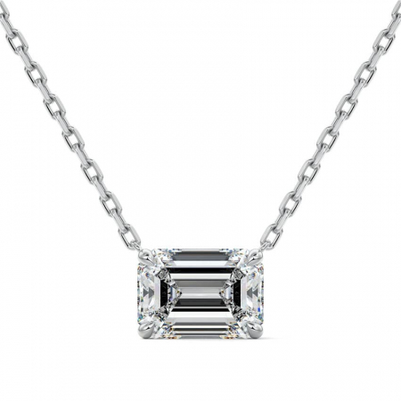 Lanturi - Lant si pandantiv Solitaire Emerald 1 CT