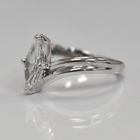 1–3 ct solitaire marquise lab-grown diamond engagement ring with double band [5]
