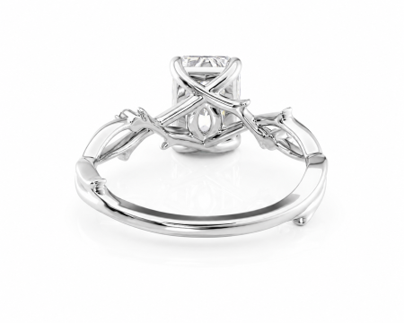 Inel de Logodnă Radiant cu Diamant de Laborator | Inel Elegant Inspirat din Natură [2]