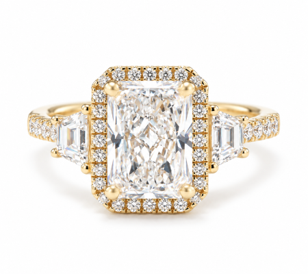 Inel de logodnă cu Diamant de Laborator Radiant – The Celine [1]