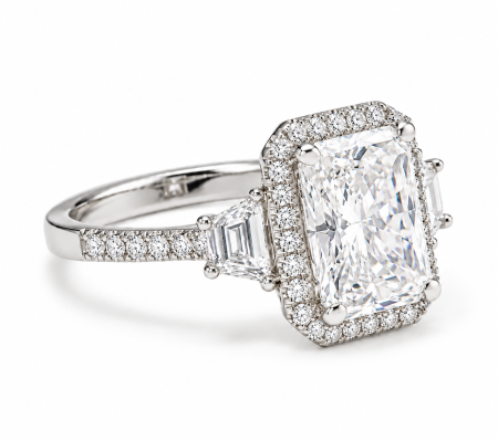 Inel de logodnă cu Diamant de Laborator Radiant – The Celine [2]