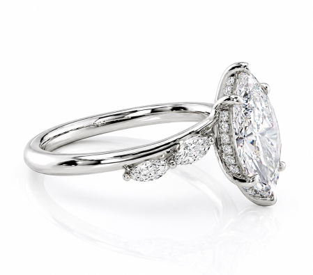 Inel de Logodnă cu Moissanite Marquise – The Giselle [4]
