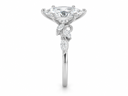 Lab-grown Diamond Marquise Engagement Ring | Gold 10K, 14K, 18K, Platinum or Sterling Silver [3]