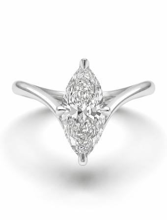 1–3 ct solitaire marquise lab-grown diamond engagement ring [2]