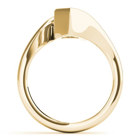 Inel din argint cu Moissanite Marchiz 1 ct / 2 ct, Minimialist | Montură Chevron Bypass [4]