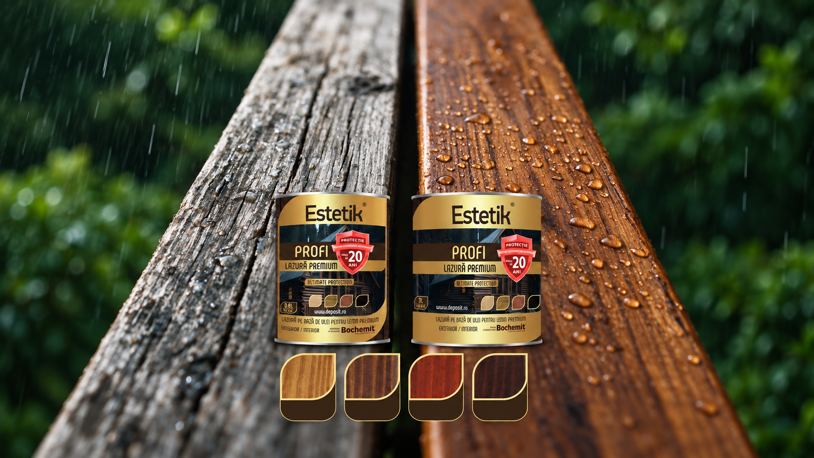 Lazura de lemn cu protecție până la 20 ani | Estetik Profi