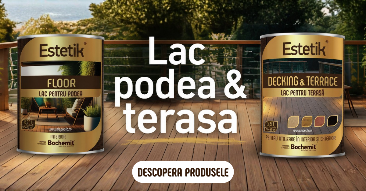 Lazura lemn exterior pentru terasa si lac pentru pardoseala: cum alegi finisajul corect