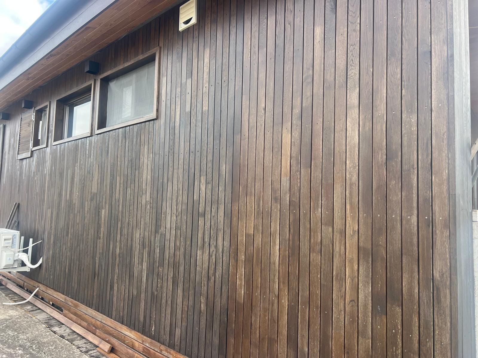 Lemn finisat cu lazură Estetik Profi Palisandru – exemplu 1