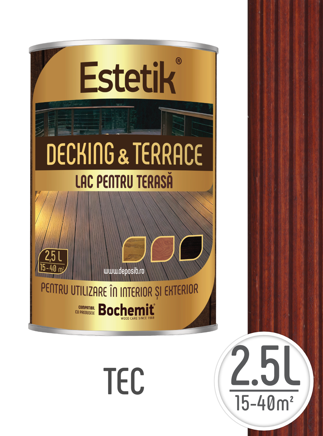 Lazura lemn exterior Estetik – Protectie premium pentru terase si decking [1]
