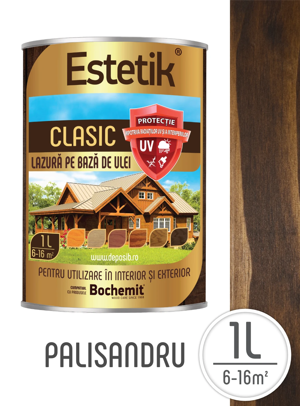 Produse - Lazura lemn Estetik Clasic – protecție UV, interior și exterior