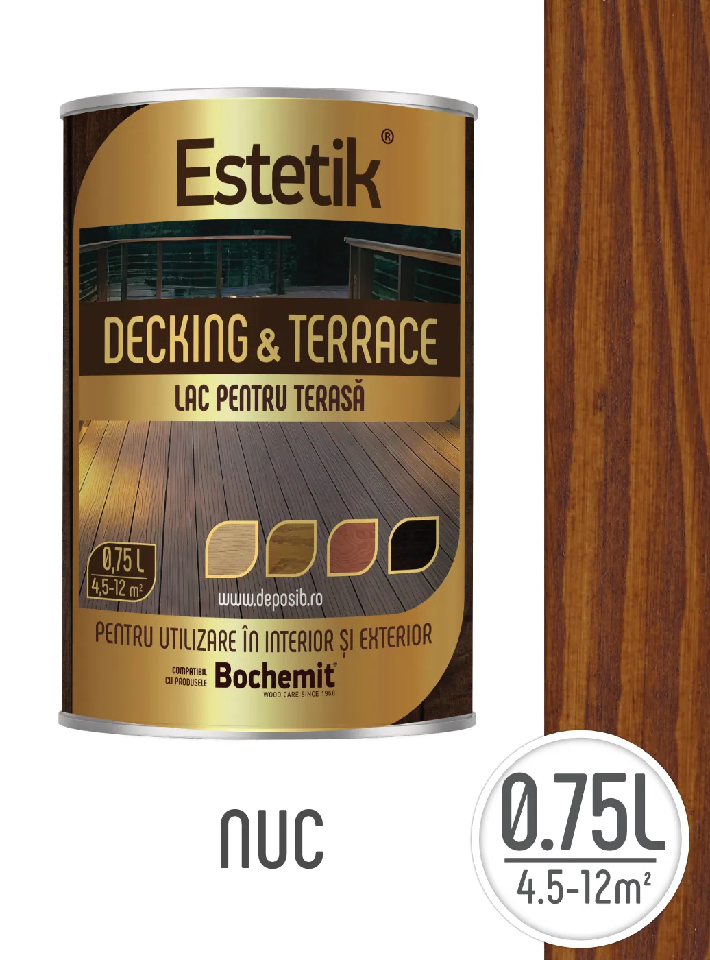 Estetik DECKING & TERRACE - Lazura lemn exterior Estetik – Protectie premium pentru terase si decking