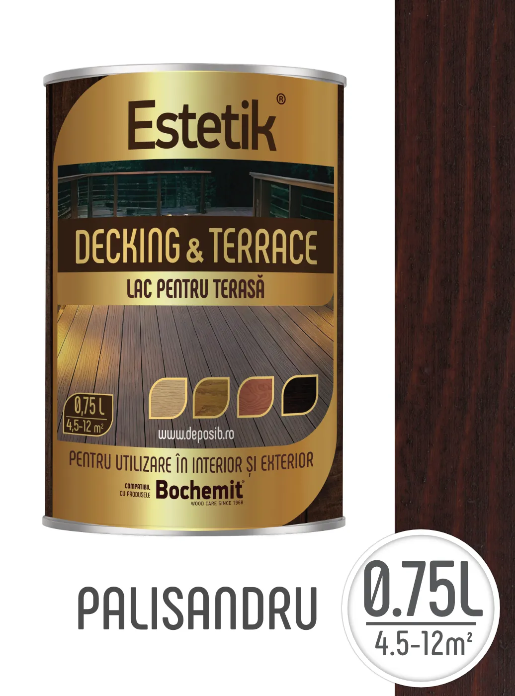 Estetik DECKING & TERRACE - Lazura lemn exterior Estetik – Protectie premium pentru terase si decking