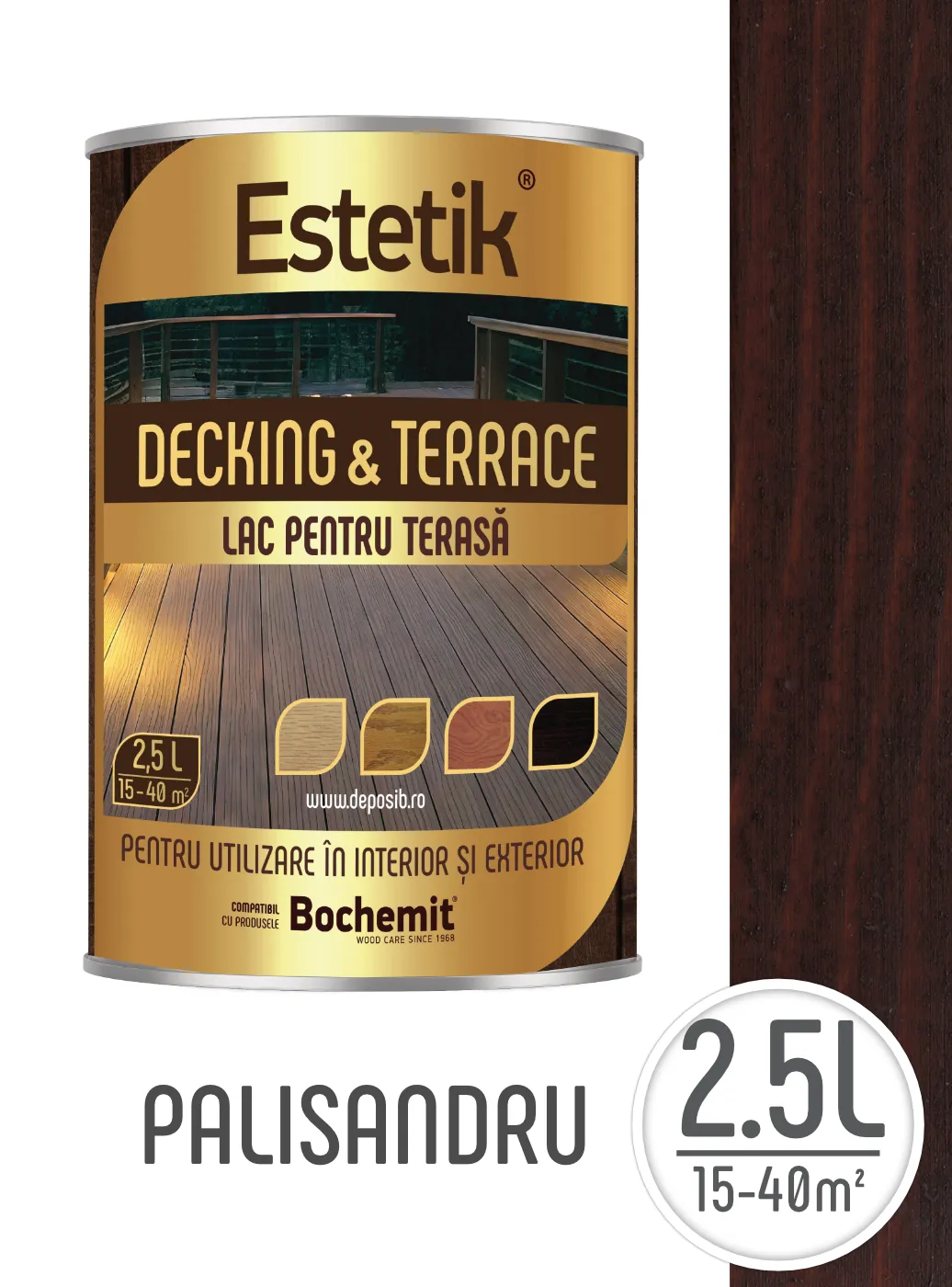 Estetik DECKING & TERRACE - Lazura lemn exterior Estetik – Protectie premium pentru terase si decking