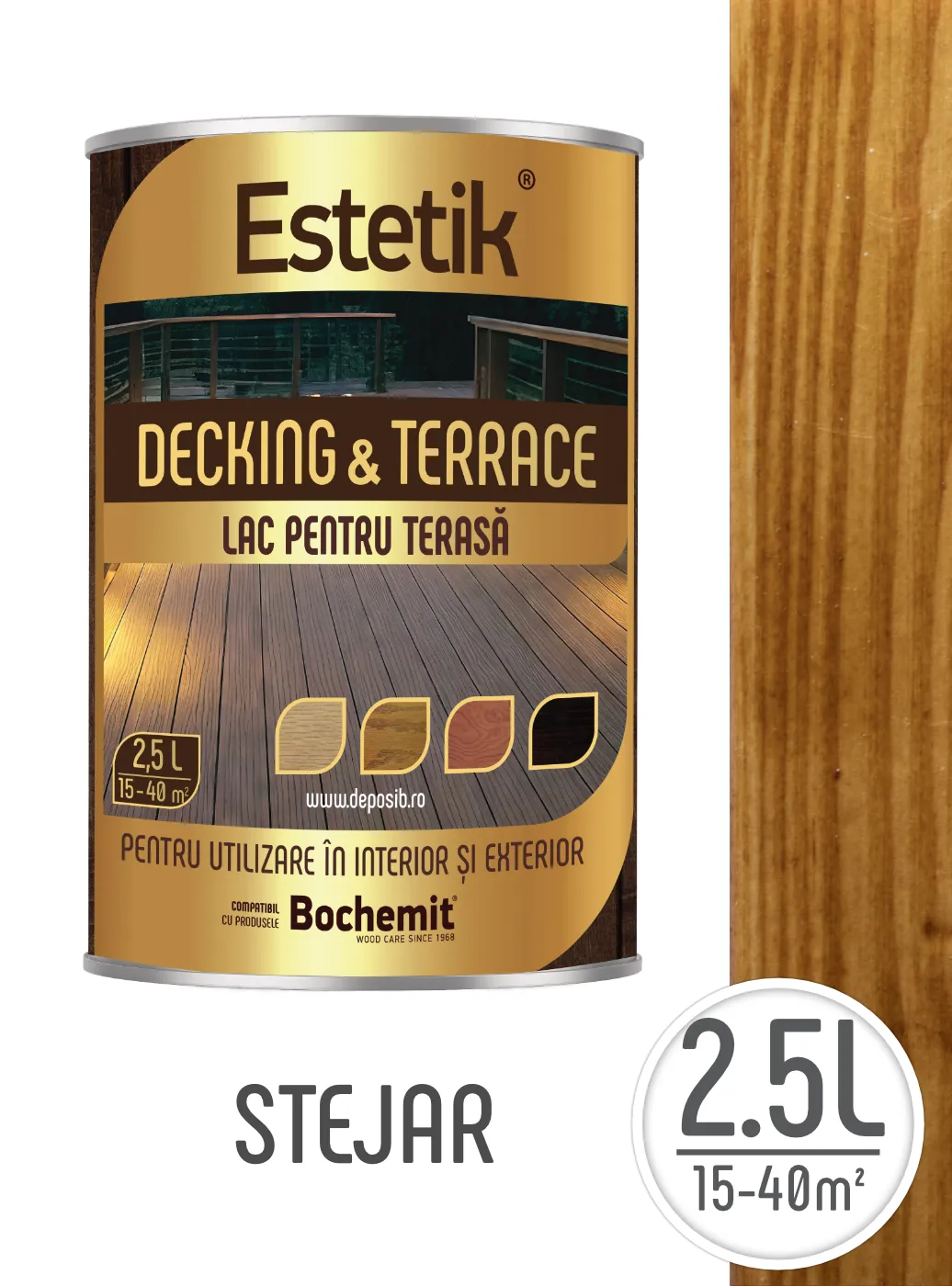 Estetik DECKING & TERRACE - Lac pentru lemn exterior Estetik – Protectie premium pentru terase si decking
