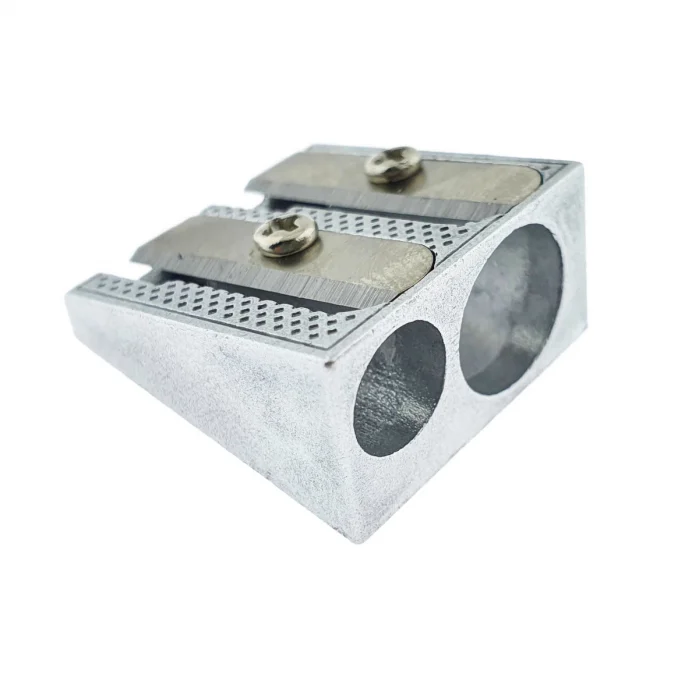 Birotica papetarie - Ascutitoare dubla din metal Faber-Castell, pentru creioane clasice, triunghiulare si Jumbo