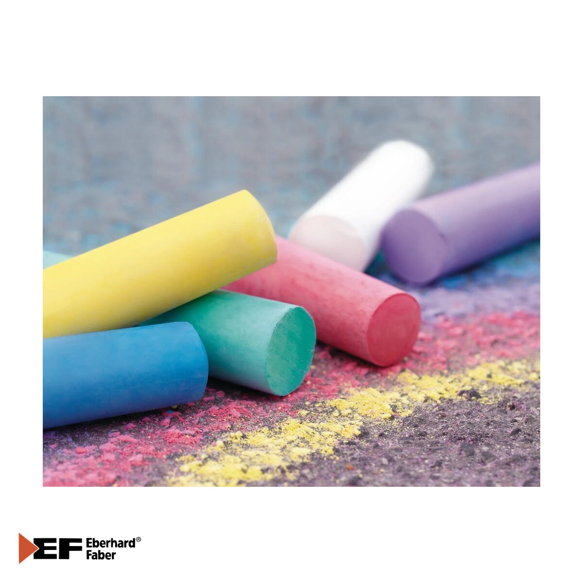Set 6 crete colorate Eberhard Faber pentru asfalt, lavabile, activitati outdoor [3]