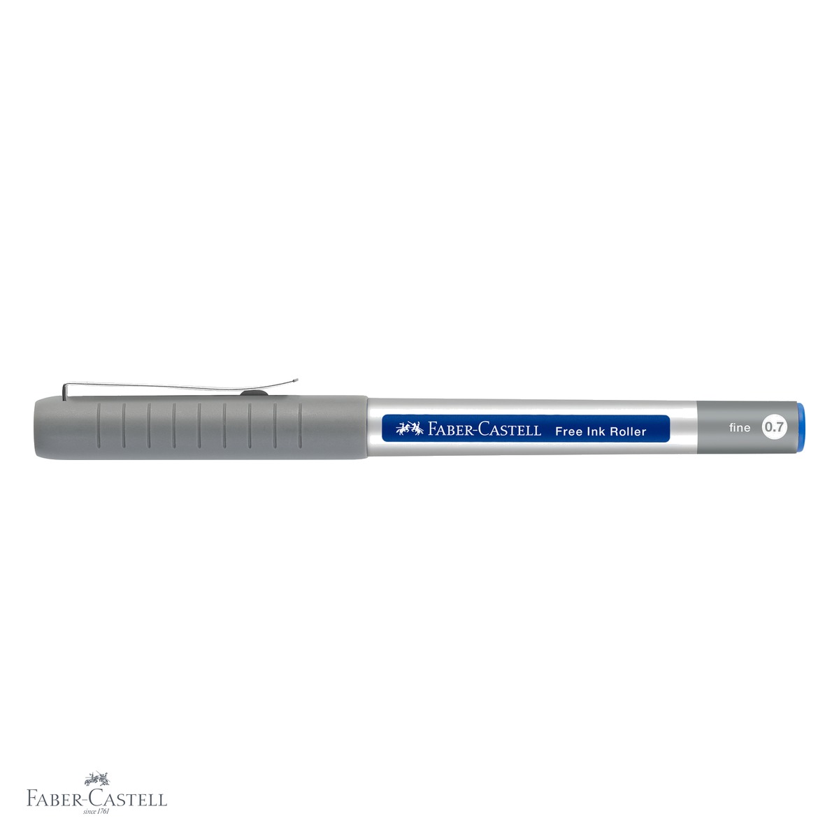 Roller Faber-Castell Free Ink 0.7mm, scriere fina albastra, pentru birou si scoala [3]