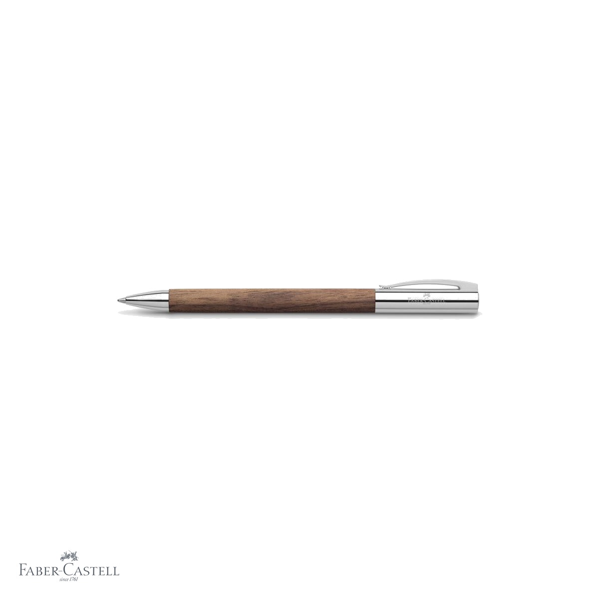 Pix premium Faber-Castell Ambition, corp din lemn de nuc, mecanism rotativ, mina neagra B, pentru birou si semnaturi [3]