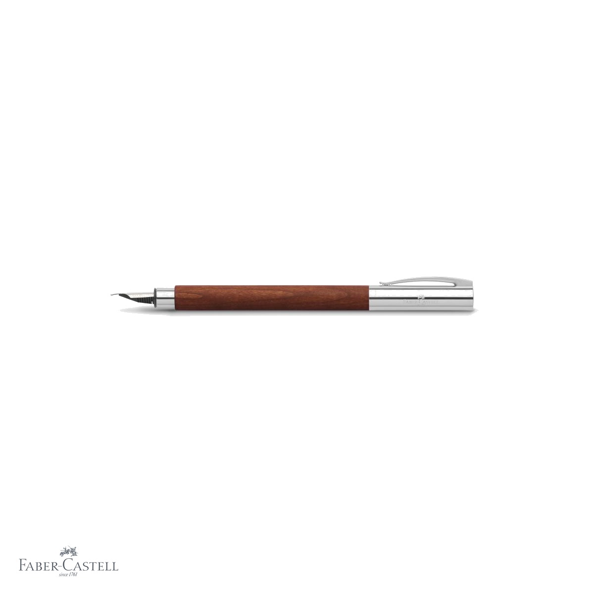 Stilou Faber-Castell Ambition Pearwood, corp din lemn de par roscat, penita din otel inoxidabil, pentru scriere premium [3]